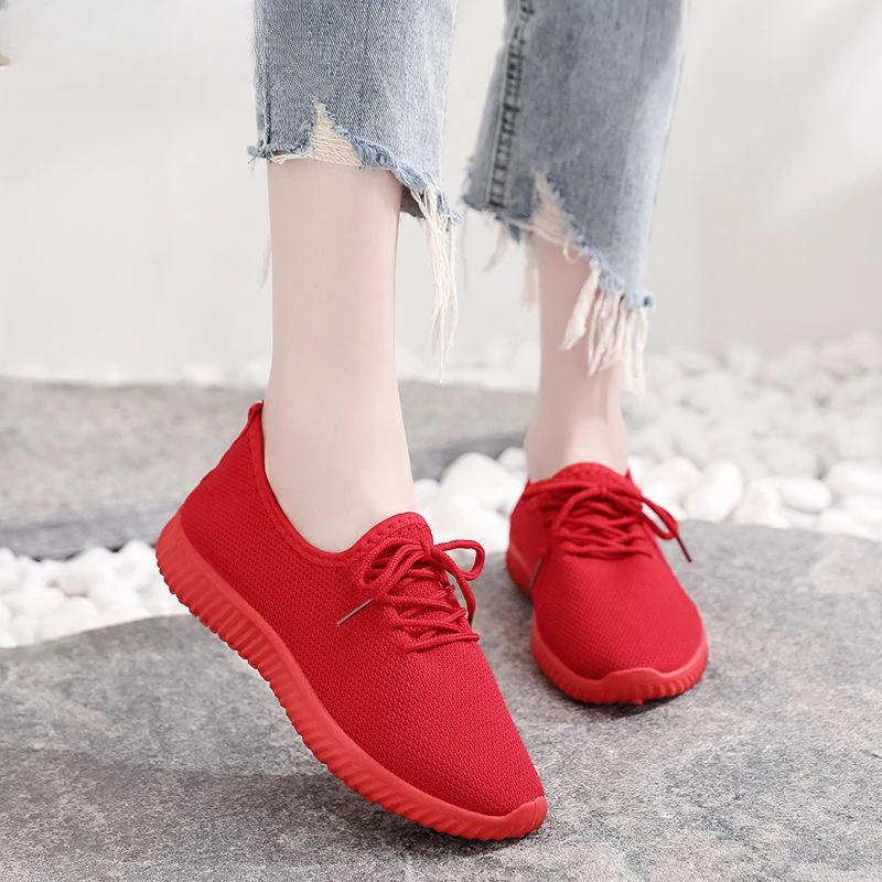 Женские теннисные туфли Дышащие кроссовки для женщин Повседневная обувь Нескользящая легкая вулканизированная обувь Спортивная обувь Zapatillas Mujer