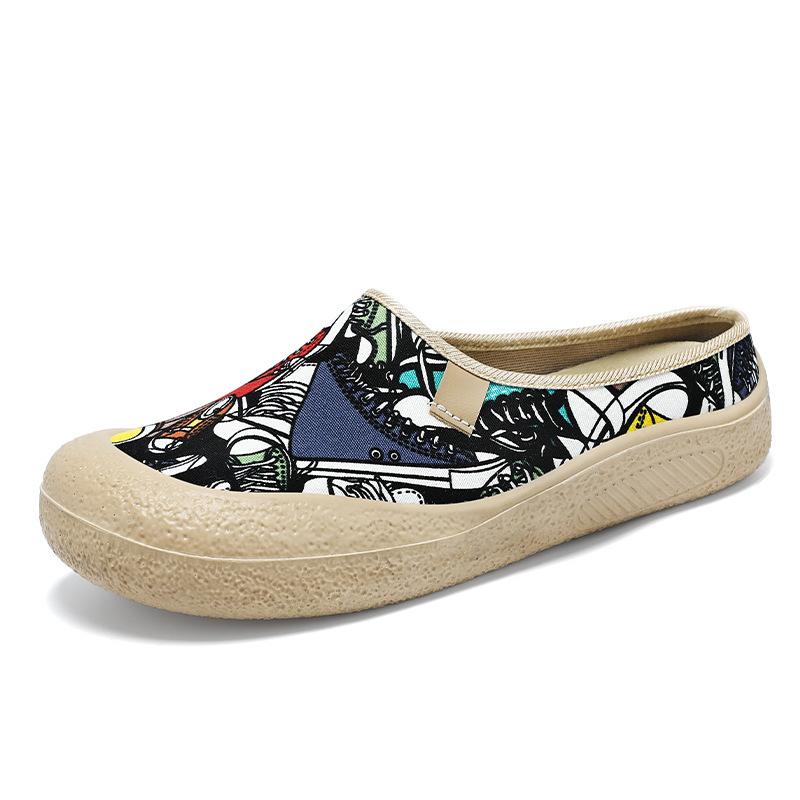 Обувь Женская обувь Универсальная с мелким вырезом на мягкой подошве, не утомляющая ноги, Обувь для мам среднего и пожилого возраста, Универсальные трендовые сетчатые дышащие повседневные туфли