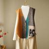 Knitted Vest Female Spring and Fall Sleeveless Cardigan Retro Loose Outer Sweater Undershirt