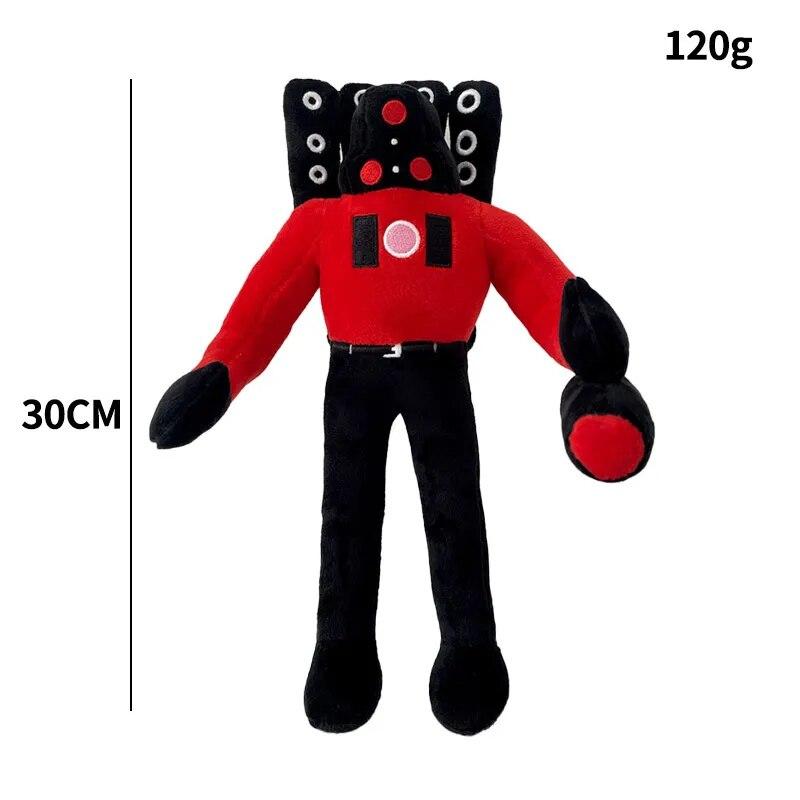 1/6/12 шт. Skibidi туалет плюшевая игрушка Титан ТВ человек босс туалет мультяшные куклы мягкая кукла Рождественский подарок на день рождения для детей