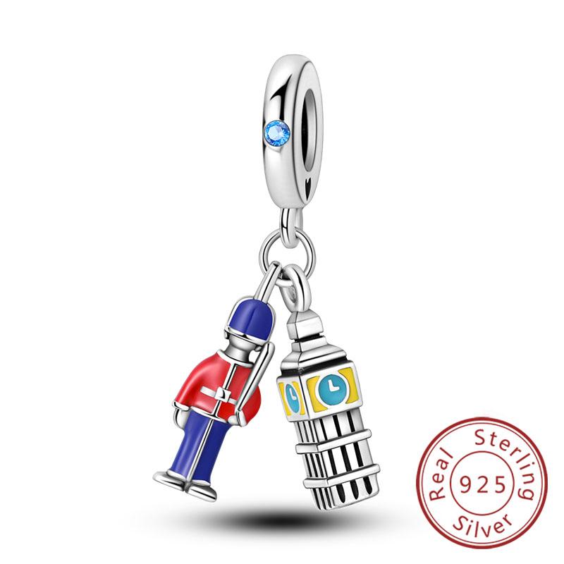 New 925 Silver Charm Airplane Camera Suitcase Love Travel Life DIY Beads Fit Original Charms Bracelet Jewelry