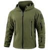 Men's Warm Tactical Fleece Jacket Zip Up Thicken Polar Hoodie Winter Outdoor Sport Hiking Hooded Coat Pocket