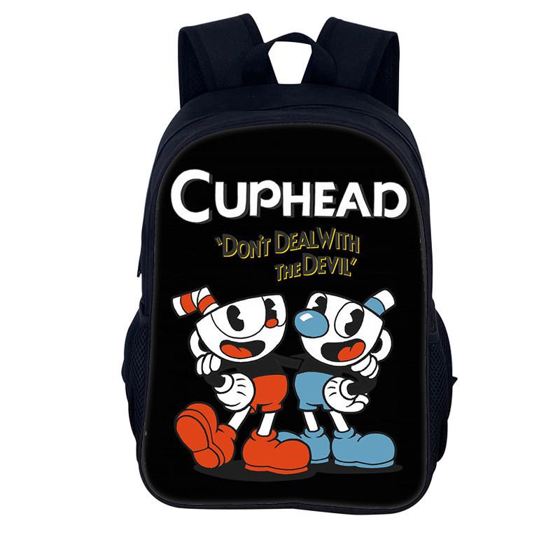 Рюкзак Cuphead для детей с усиленным нейлоном и удобными лямками для школы или отпуска