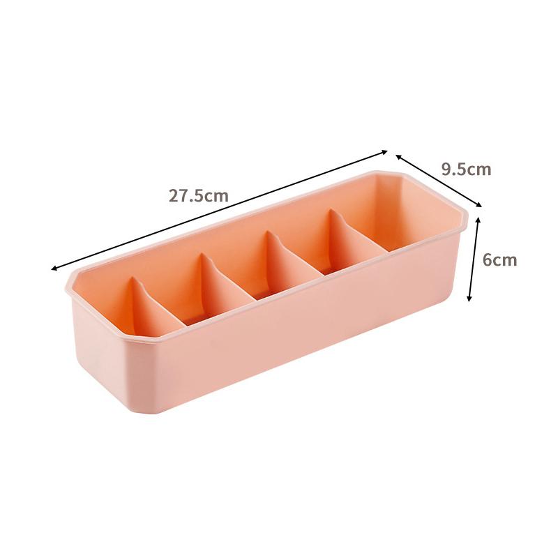 Dormitory Closet Organizer For Socks Home Separated Underwear Storage Box Multi Grids Socks Organizer Foldable Drawer Organizer