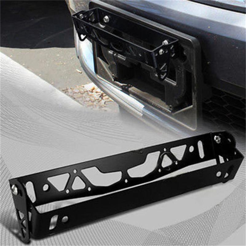 Универсальный алюминиевый регулируемый вращающийся номер, плоская рамка автомобиля, держатель номерного знака, сплошной цвет