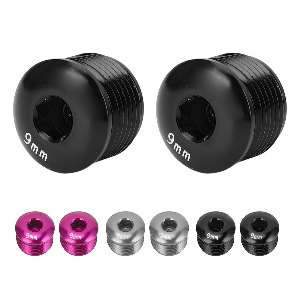 2 ШТ. Пылезащитная крышка для педали велосипеда M14 9 мм из алюминиевого сплава, защитный стопорный винт для горного велосипеда