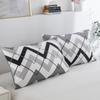 Abstract Geometric Duvet Cover Full Queen Size Wave Pattern Bedding Set Farmhouse Comforter Cover Microfiber Chevron Quilt Cover