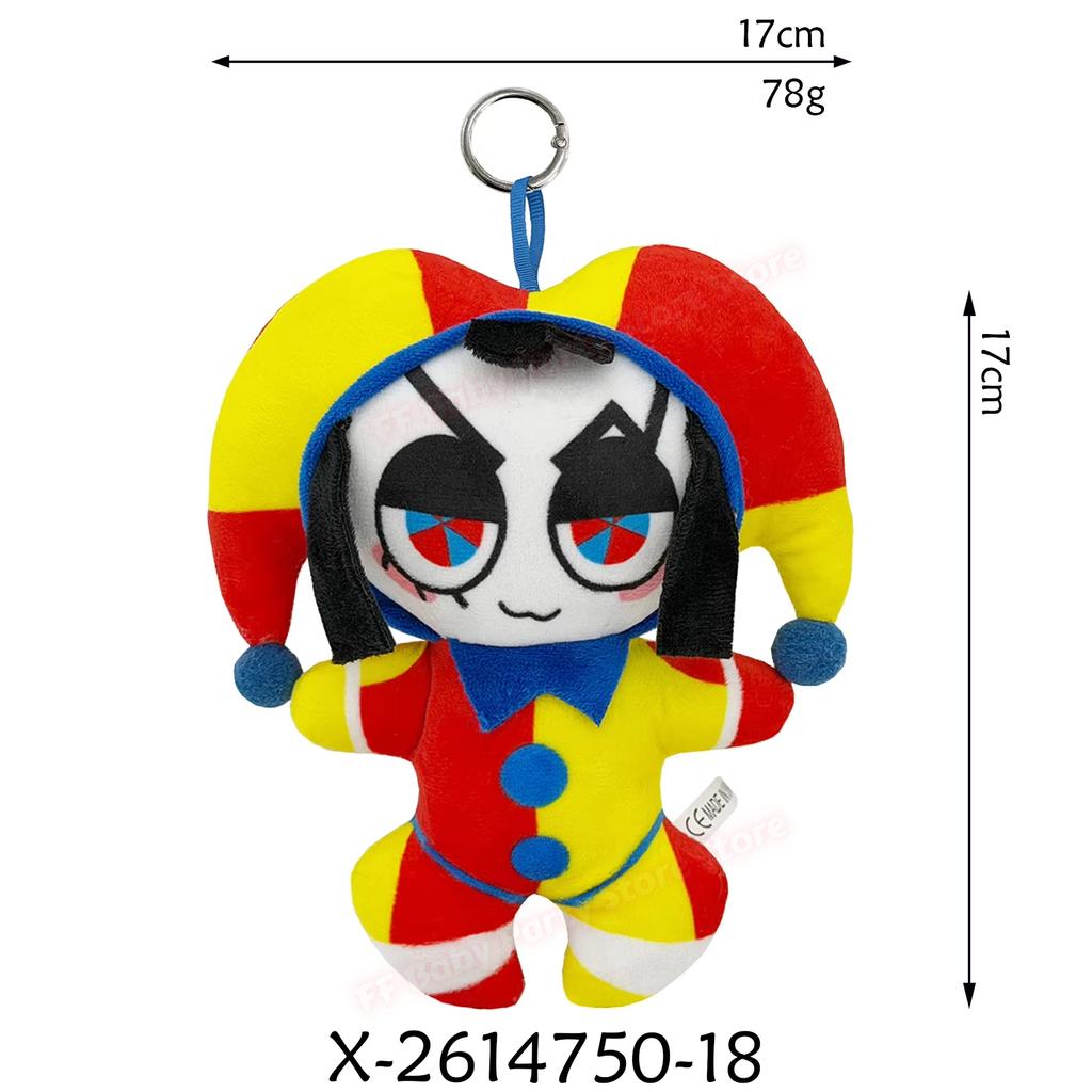 Jax Plush Digital Doll Circus Maid Magical Rabbit Clown Plush Dolls Periphery Stuffed Doll Home Decor Party Favor Birthday Gift