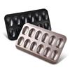12 Cavities Carbon Steel Cake Mold Nonstick Baking Pan Shell Shape Baking Tray Pastry Cookie Bread Mold Bakeware Baking Tools