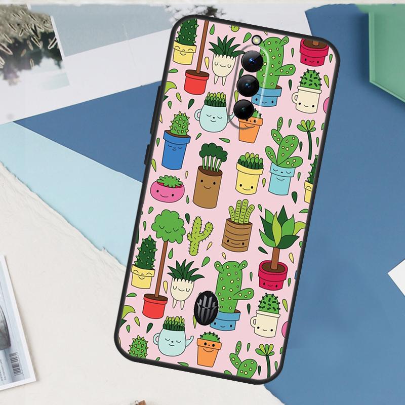 Cactus Succulent Case For ZTE Nubia Red Magic 8S 9S 10S 10 9 8 11 Pro Plus 6 7 6S 7S Pro 5G 6R 10 Air Cover