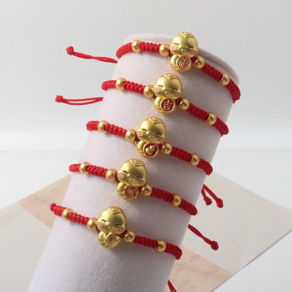 New Year Snake Year Bracelet Hand Rope Fortune Bracelet Unique Lucky Red Rope Decoration