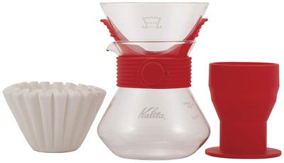 Набор для приготовления кофе Kalita Coffee Dripper Set для 2-4 Wave Style Up Red Drip Equipment For 2 For 4 For 2 For 4 Drip Coffee Sixtieth Respect for the Older People, #185