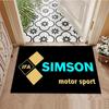 Simson Vintage Motorcycle Rug, suitable for living room, bedroom, game room, computer room and home décor.