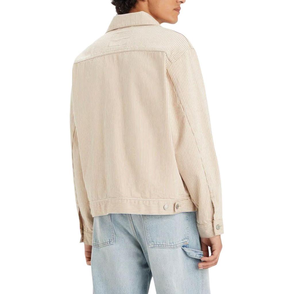 Куртка дальнобойщика Levis Sunrise с полосатым лацканом, однобортная приталенная куртка, мужская куртка, хаки A4820-0010