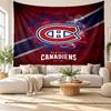 Настенный гобелен Montreal Canadiens, Настенное панно из мягкой ткани, Декоративный фон для спальни, Домашнее настенное искусство