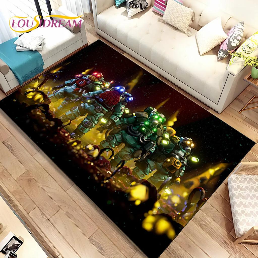 3D DRG Deep Rock Galactic Game Gamer Коврик, Коврик для гостиной Спальня Диван Коврик Украшение, детский нескользящий напольный коврик