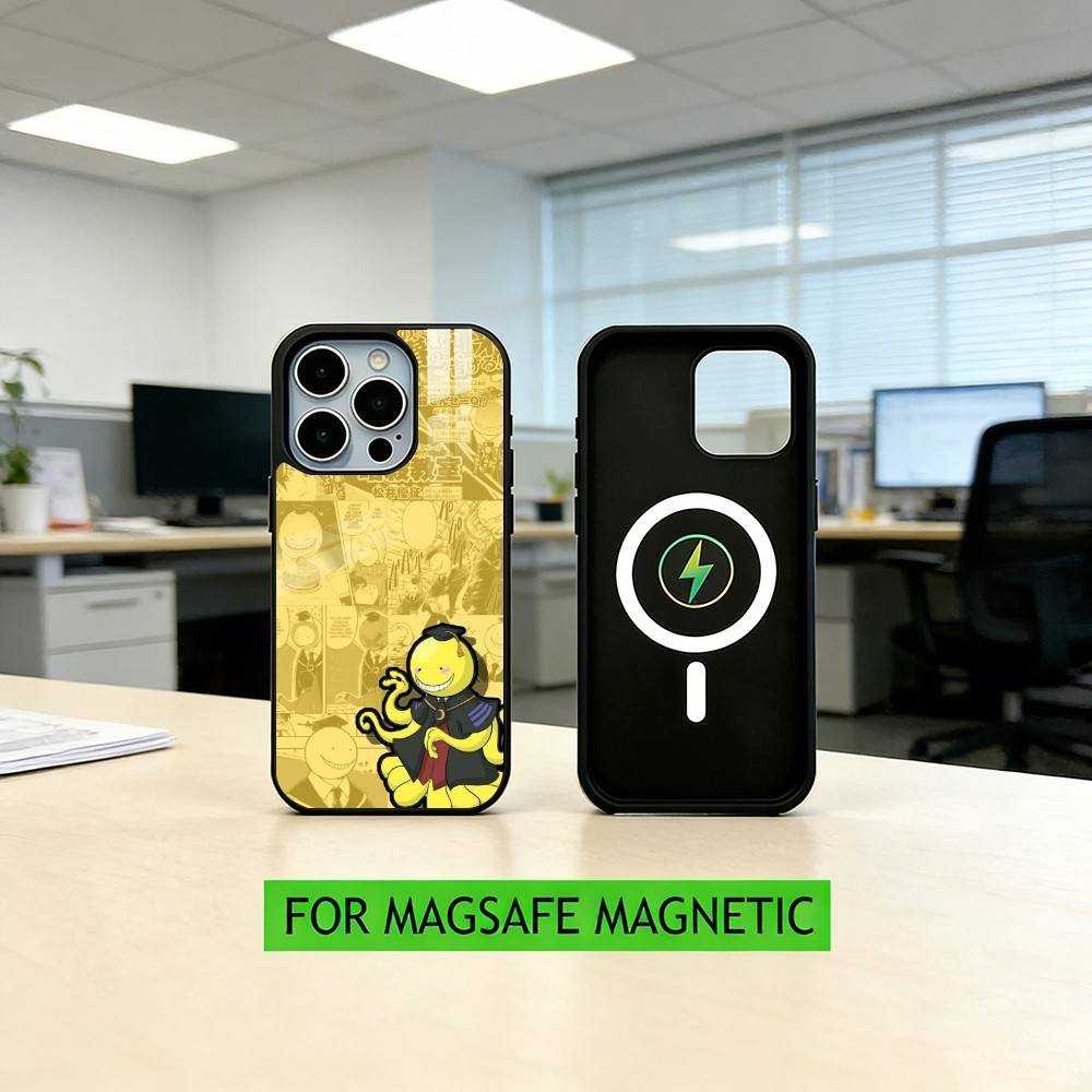 K-Koro S-sensei Phone Case For iPhone17,16,15,14,13,12,11 Plus,Pro Magnetic with Magsafe Wireless Charging