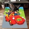 The Wiggles Polyester Carpet, Soft Indoor Mat for Office Chair, Living Room, Computer Desk - Decorative Home Office Rug Design