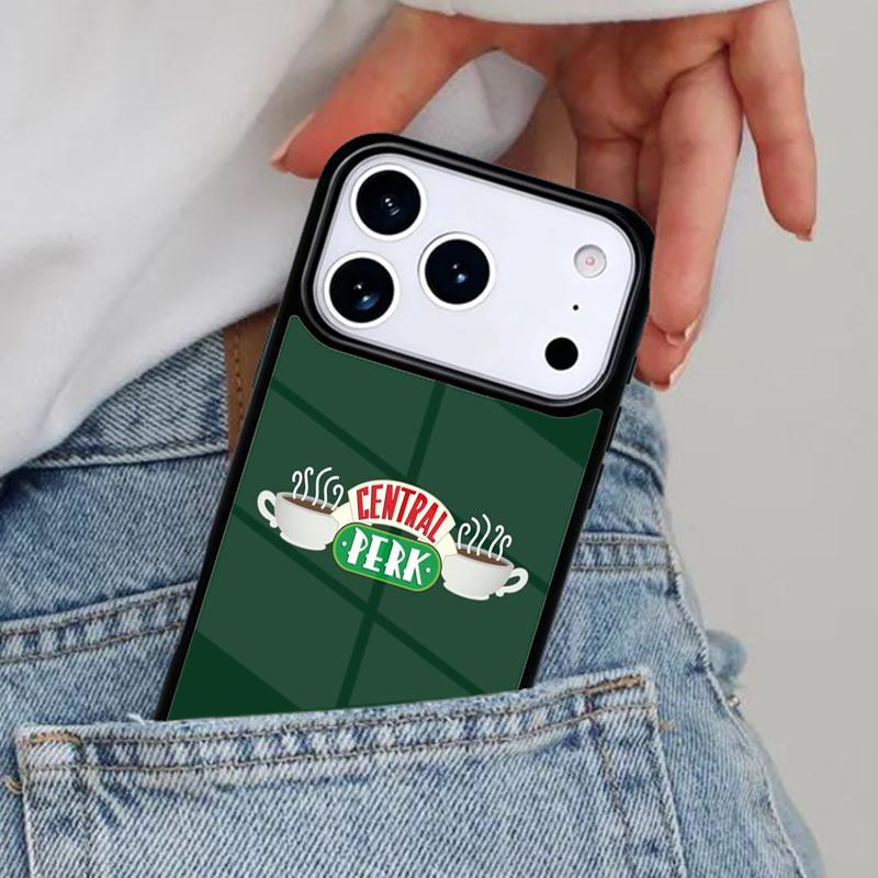 Friends TV Show Central Perk Phone Case for iPhone 16e 15 14 13 12 17 Pro Max Plus Air 17pro Cover Coque