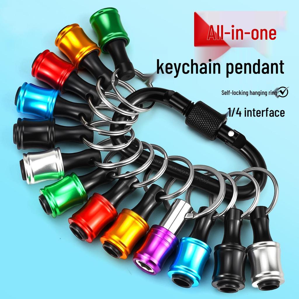 Quick Release 1/4 Hex Socket Keyring Adapter Set