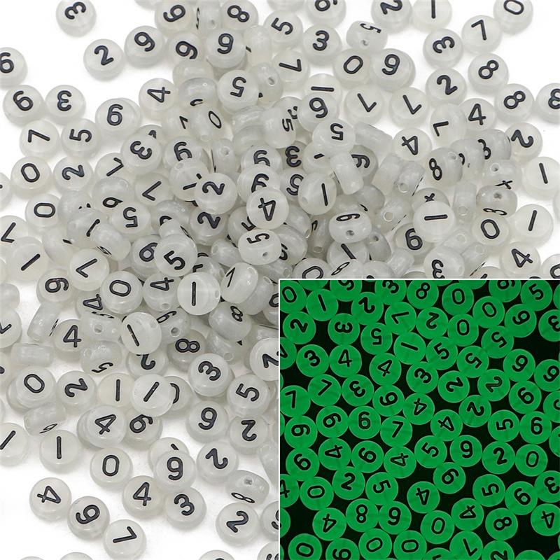 Бусины ручной работы 4*7мм Акриловые россыпные бусины Бусины с алфавитом Плоские бусины Ручная работа DIY Детское раннее образование Изготовление бижутерии Аксессуары Браслет