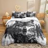 Wolf Series 3D Digital Printing Three-Piece Bedding Kit Bed Sheet Quilt Cover