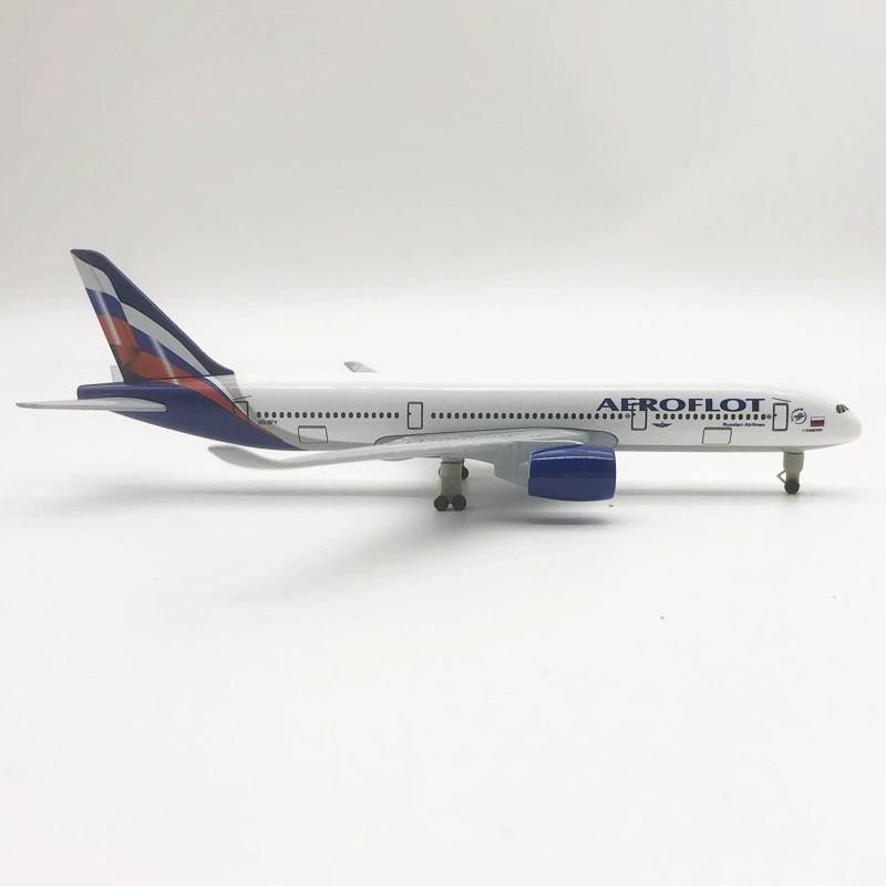 Масштабная модель самолета 20 см A350 Россия Аэрофлот со стойкой и колесами Реплика из сплава Модель самолета Коллекционный подарок от Aviation