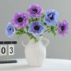 Multicolor Simulation Flower Green Leaves Fake Flower Lifelike Faux Flower  Wedding Ornament