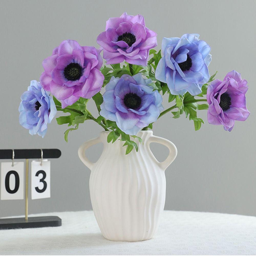 Multicolor Simulation Flower Green Leaves Fake Flower Lifelike Faux Flower Wedding Ornament