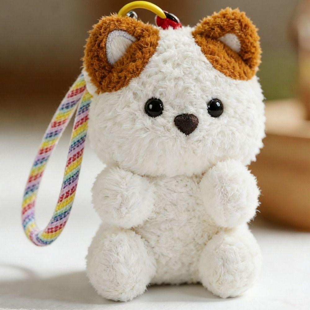 Metal Ring Elephant Plush Doll Bag Charms Panda Plush Key Ring Dinosaur Plush Pendant Backpack