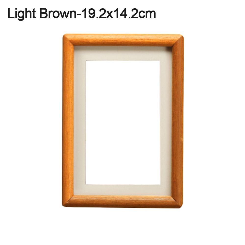 New 6/7/8 Inch Black Walnut Photo Frame Real Wooden Handmade Mortise Tenon Photo Frame Simple Display Photo Frame