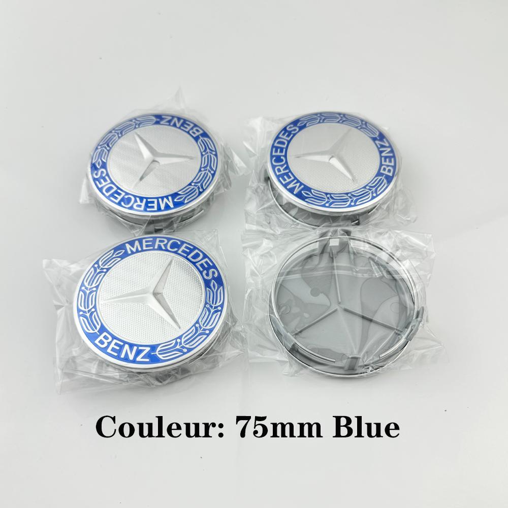 CRJ1 For AMG 4pcs 75MM Car Wheel Center Hub Caps Covers Mercedes Benz A B C S Class AMG GLA CLA GLC W176 W221 W204 W205 accessories