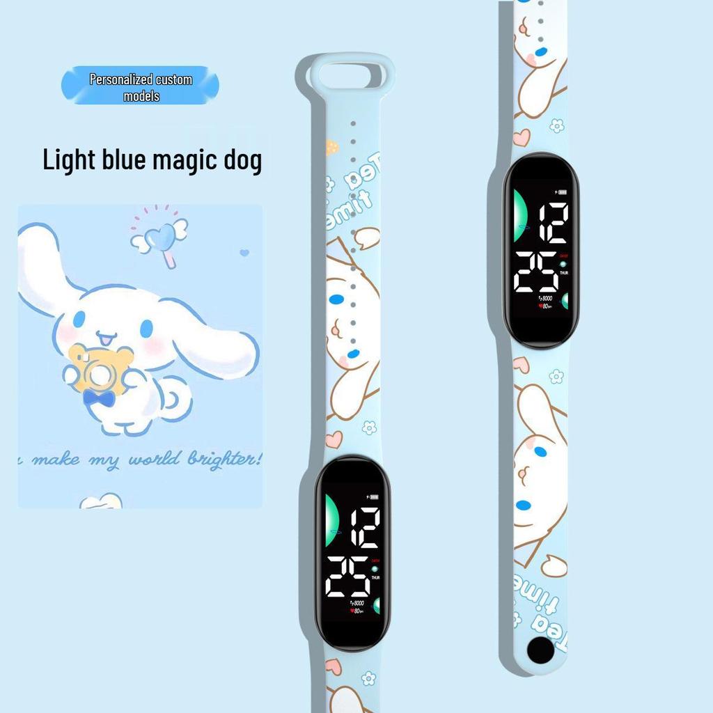 New Cartoon LED Waterproof Sports Watch: Cute Anime Design for Students