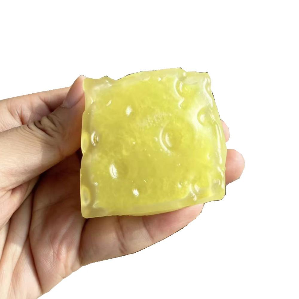 Super Soft Cheese Squeezed Cube Moldable Fidget Toy Kids Toy Cheese Squishy Toy Home Decoration