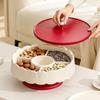 Red Snack Serving Tray Traditional Candy Box Light Luxury Fruit Plate  Chinese New Year