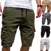 2025 Summer Fashion European And American Men'S Loose Five Quarter Pants With Multiple Pockets