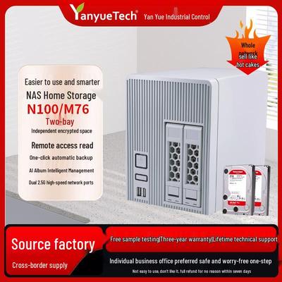 Двухдисковый NAS-сервер для домашнего облачного хранилища с мобильным расширением