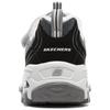 Skechers DLites Sport Удобные Модные Модные Цветные Блоки Хип-Хоп Низкие Повседневные Кроссовки Детские Черно-Белый 302524L-BKGY