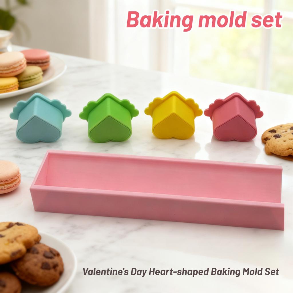 Valentine's Day Heart-shaped Baking Set