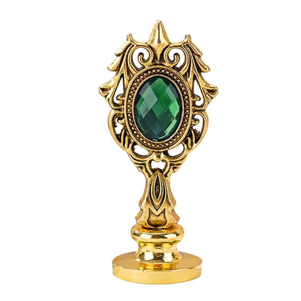 Пригласительный конверт Декоративная печать Штамп Инструмент Восковая печать Штамп Ручка Двойная ромбовидная печать Ручка