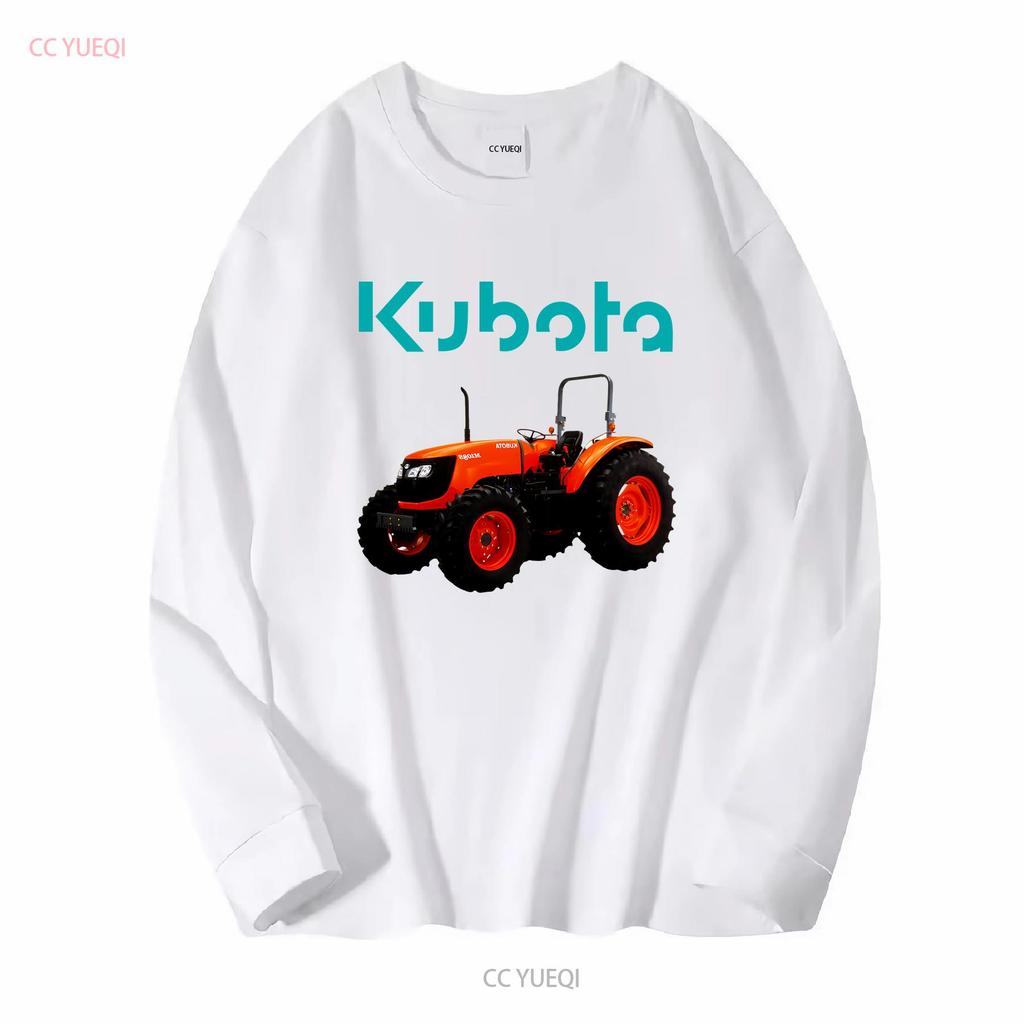 Мужская черная футболка с логотипом трактора Kubota, размер от S до 3XL, винтажная, стильная, повседневная, дизайнерская одежда, мягкая