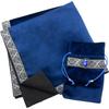 By Fortune MARDUK Tarot Cloth with Large Velvet Tarot Cards Oracle Cards Beginners 65cm X 65cm [Recommended Tellers] Anti-Slip (Blue)