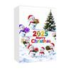 2025 Snowman Advent Calendar for Kids 24-Day Christmas Countdown Box with Acrylic Ornaments Multifunctional Holiday Decoration