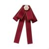 Bow Tie Brooch with Ribbon for Ladies, Necktie Pin Blouse And Suit