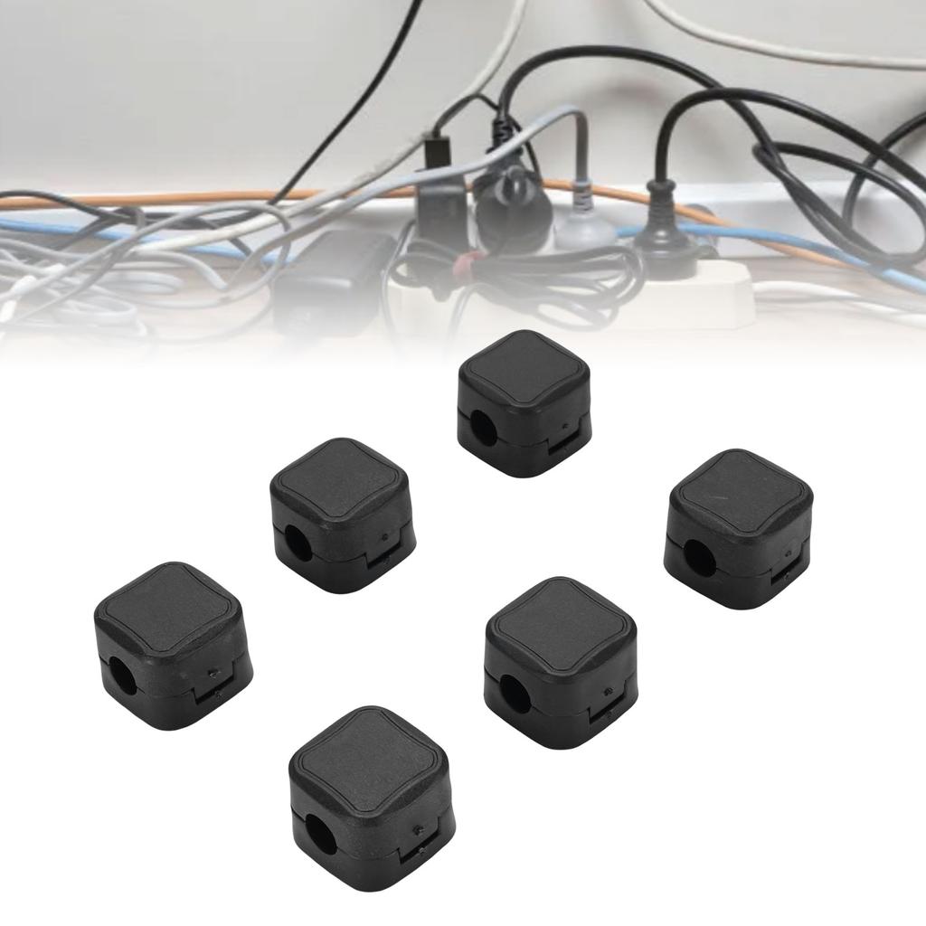 6 шт. Магнитные зажимы для кабелей Держатель для проводов Организация кабелей на столе Клейкий держатель для проводов для Стола Автомобиля Прикроватной тумбочки