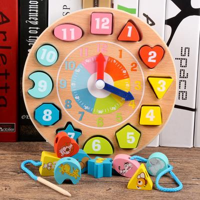 Игрушки Монтессори для 1 года | Деревянные часы-календарь для обучения | Обучающие часы для детей | Развивающие игрушки для 2-летних | Деревянные