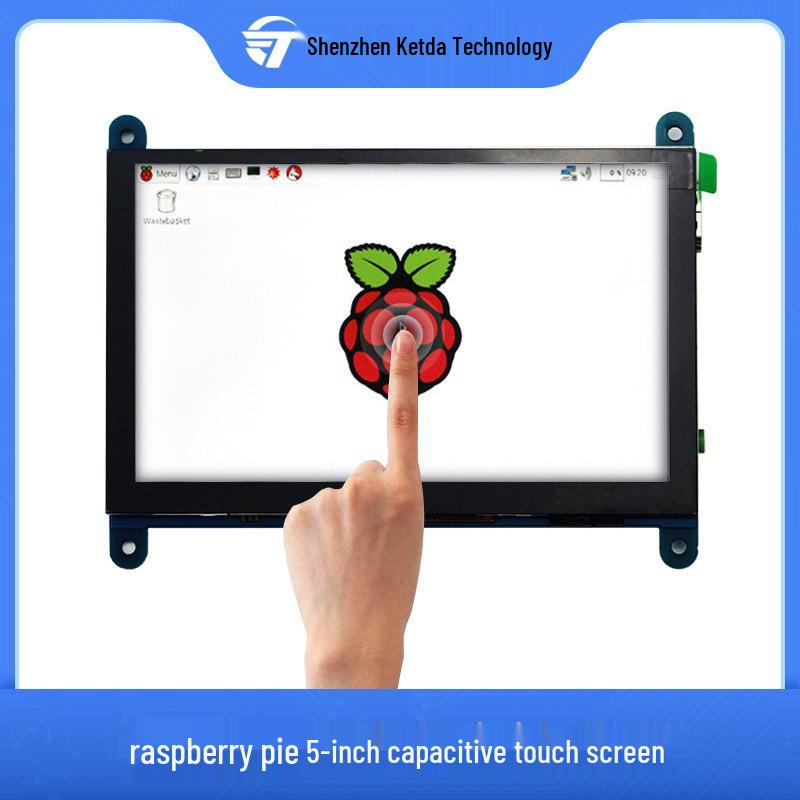 HDMI-сенсорный монитор 5 дюймов для Raspberry Pi 4B, разрешение 800x480, емкостный дисплей с 5 точками касания