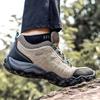 Leather Hiking Shoes Wear-resistant Outdoor Trekking Sneakers for Men Sport Lace-Up Climbing Hunting Boots