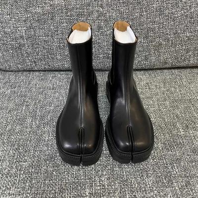 Модные Роскошные Женские Ботинки Челси из Натуральной Кожи на Платформе с Толстой Подошвой, Женские Короткие Ботинки из Коровьей Кожи