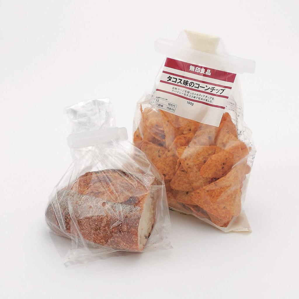 MUJI Полипропиленовый пакет Упаковка Ширина 12 x Глубина x Высота Номер продукта Зажимы, Большой, 5, 1,5 1 см, 47548679, Полупрозрачный